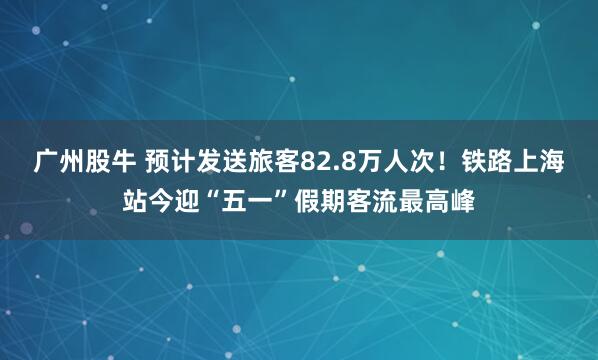广州股牛 预计发送旅客82.8万人次！铁路上海站今迎“五一”假期客流最高峰